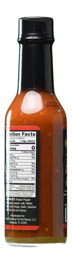 Carolina Reaper Hot Sauce bottle