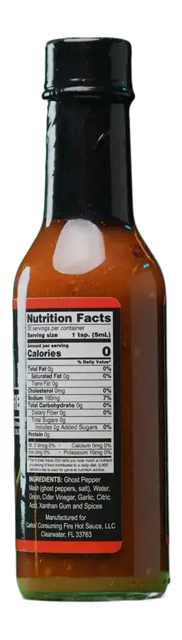 Ghost Pepper Hot Sauce bottle