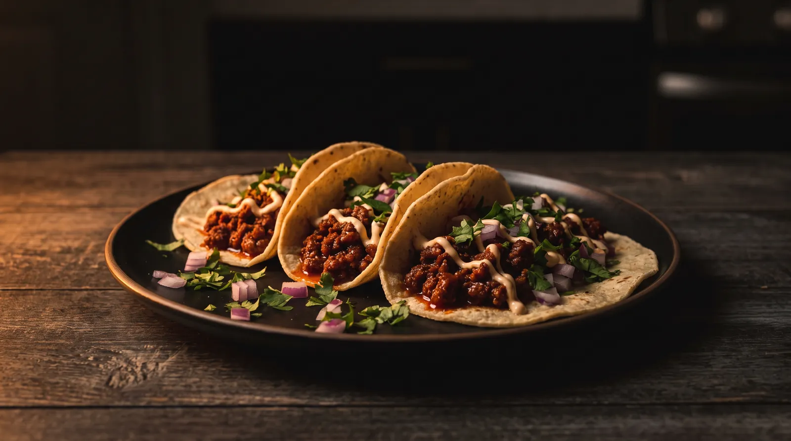 Ghost Pepper Tacos with Smoky Crema