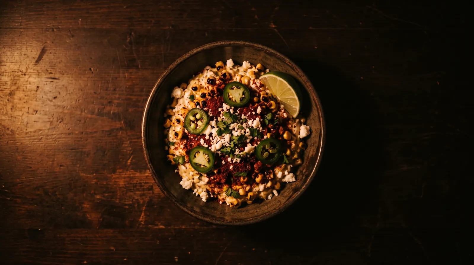 Jalapeno Street Corn Off the Cob