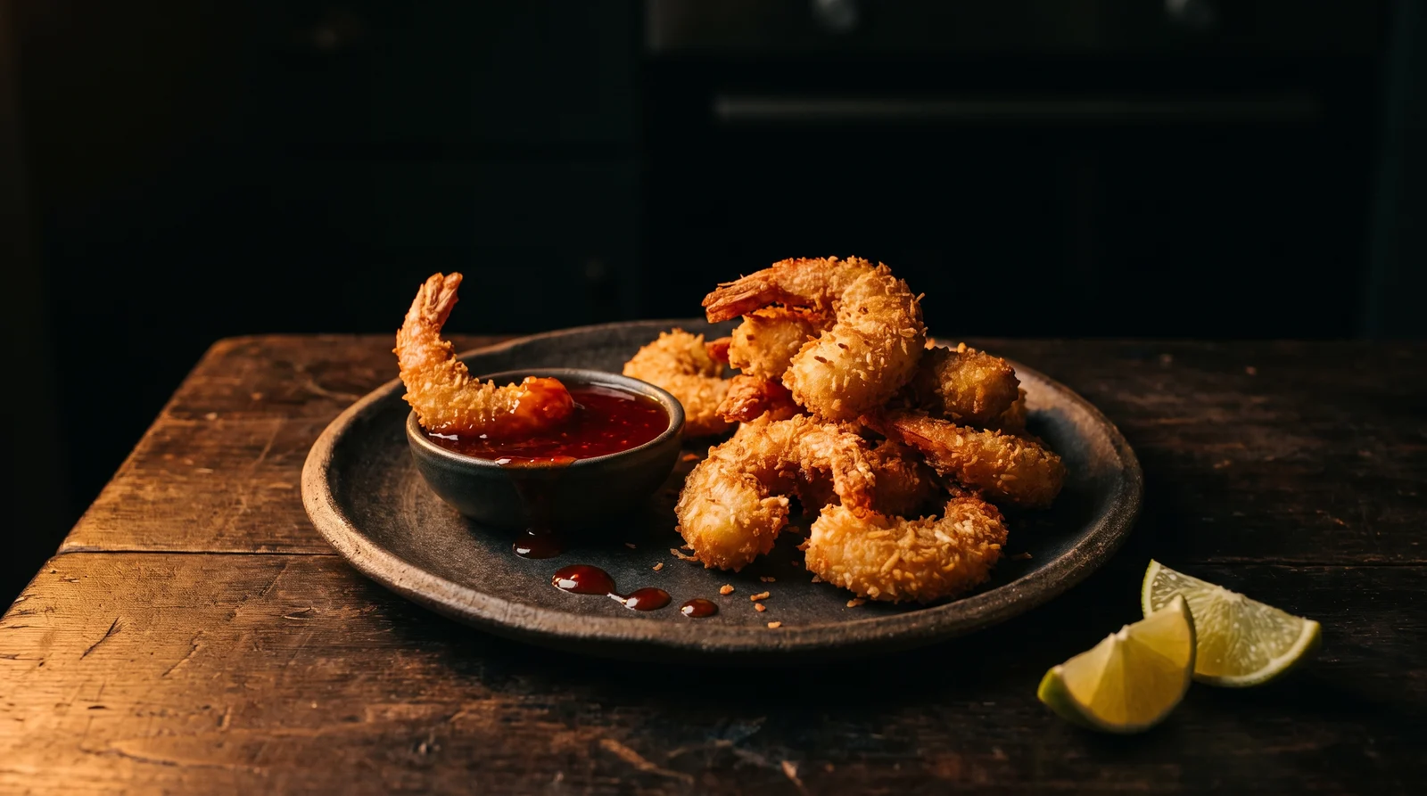 Pineapple Scotch Bonnet Coconut Shrimp